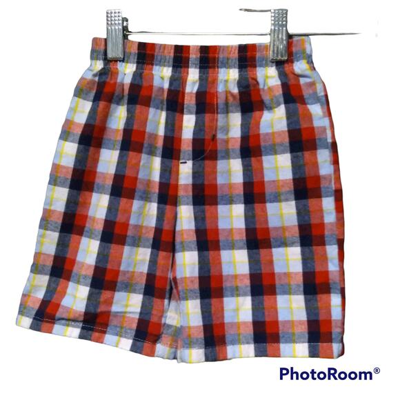 DISNEY BABY Plaid Pull-On Shorts, Size 24 Month - Picture 1 of 4